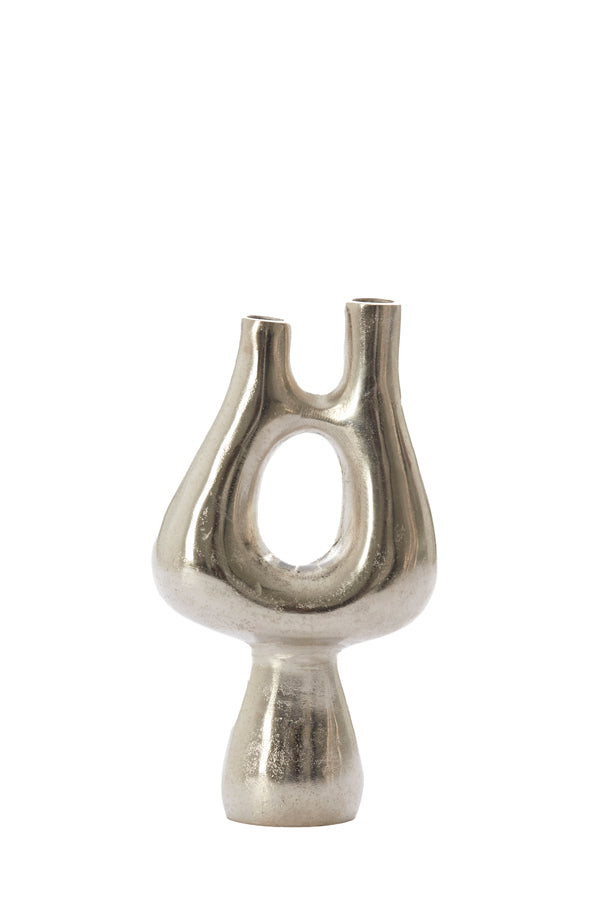 Elegant Raw Nickel Kotani Vase 31.5cm