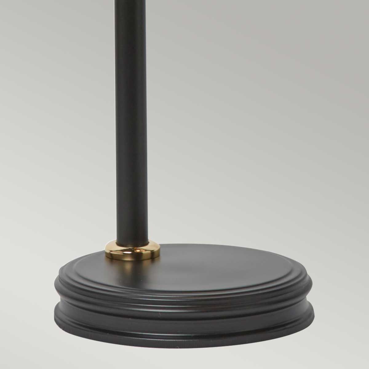 Sophisticated Vintage Douille Table Lamp in Black and Polished Brass