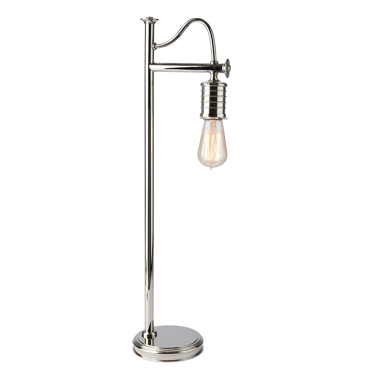 Douille Vintage-Style Polished Nickel Table Lamp