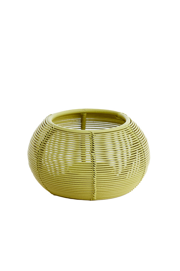 Soft Sage Tealight Holder - Ø11x7 cm Matte Finish