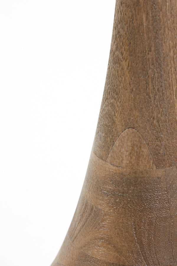 Elegant Wood Tone Floor Lamp - 130cm Matt Brown Finish