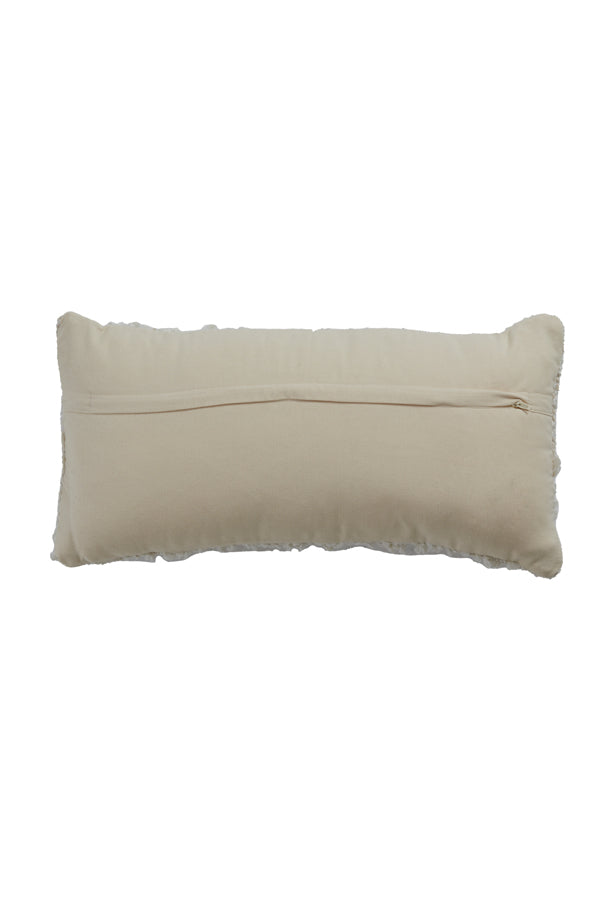 Natural Bouclé Lumbar Pillow 60x30 cm