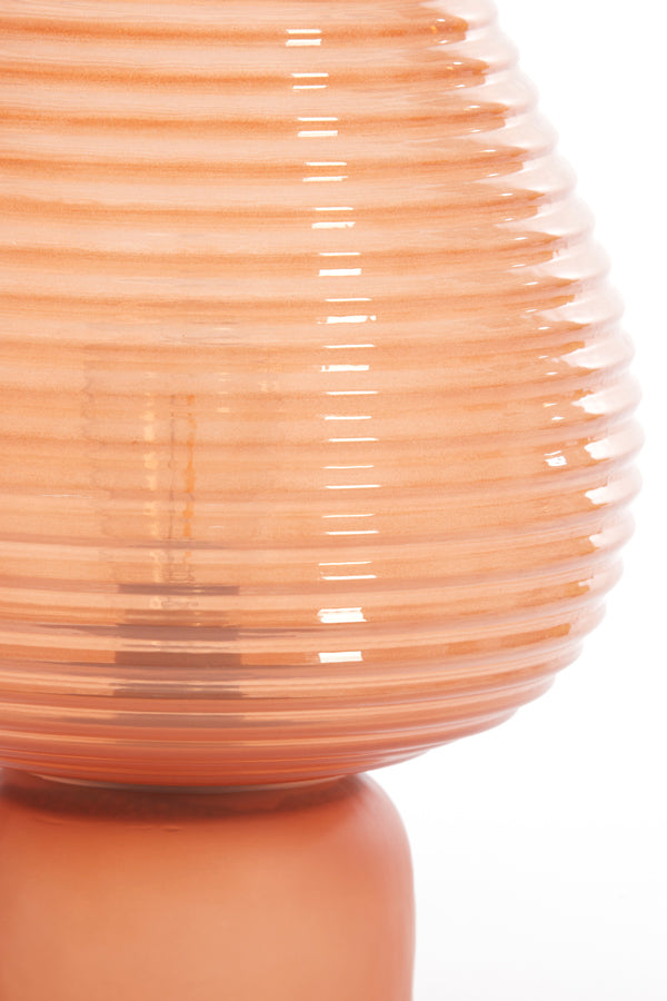 Coral Glass LED Table Lamp - Alenna Collection 22x27 cm