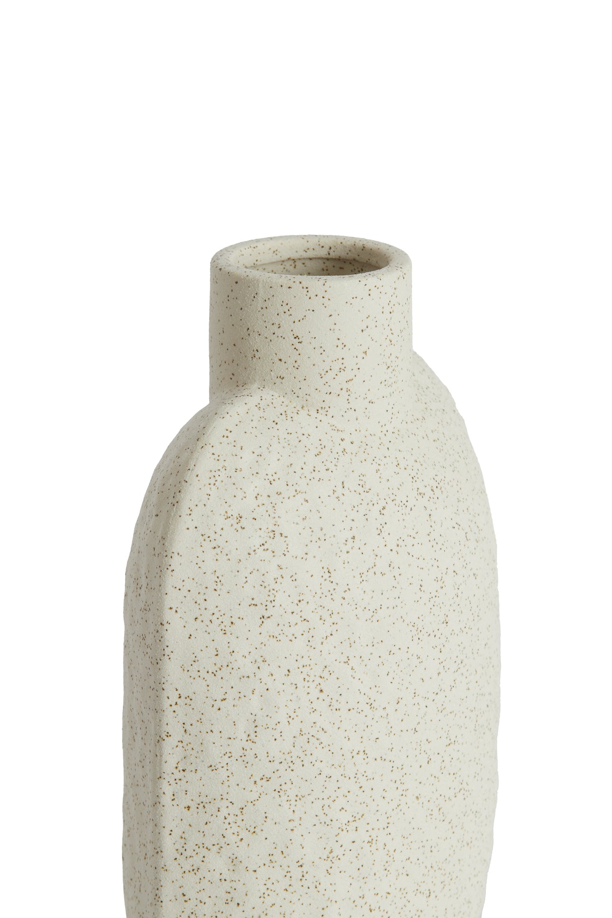Elegant Matt Cream Namtu Ceramic Vase - 15.5x10x28.5 cm