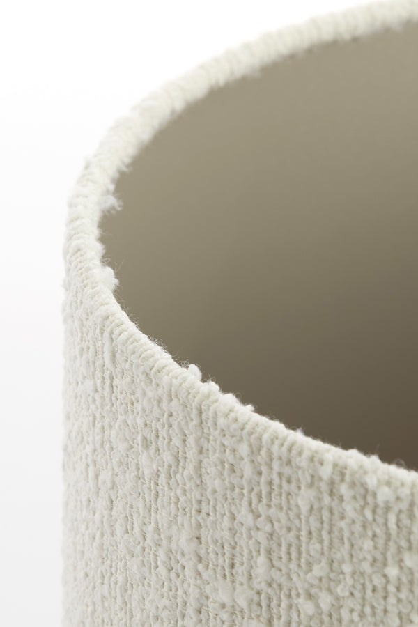 White Bolero Cylinder Shade – 25x25x18 cm