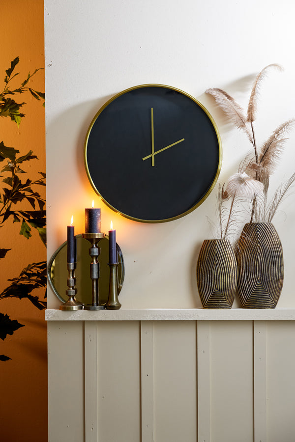 Elegant Antique Bronze Vase Deco - 22x7x28 cm