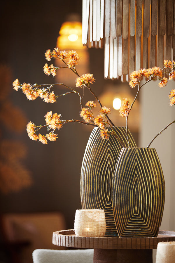 Elegant Antique Bronze Vase Deco - 22x7x28 cm