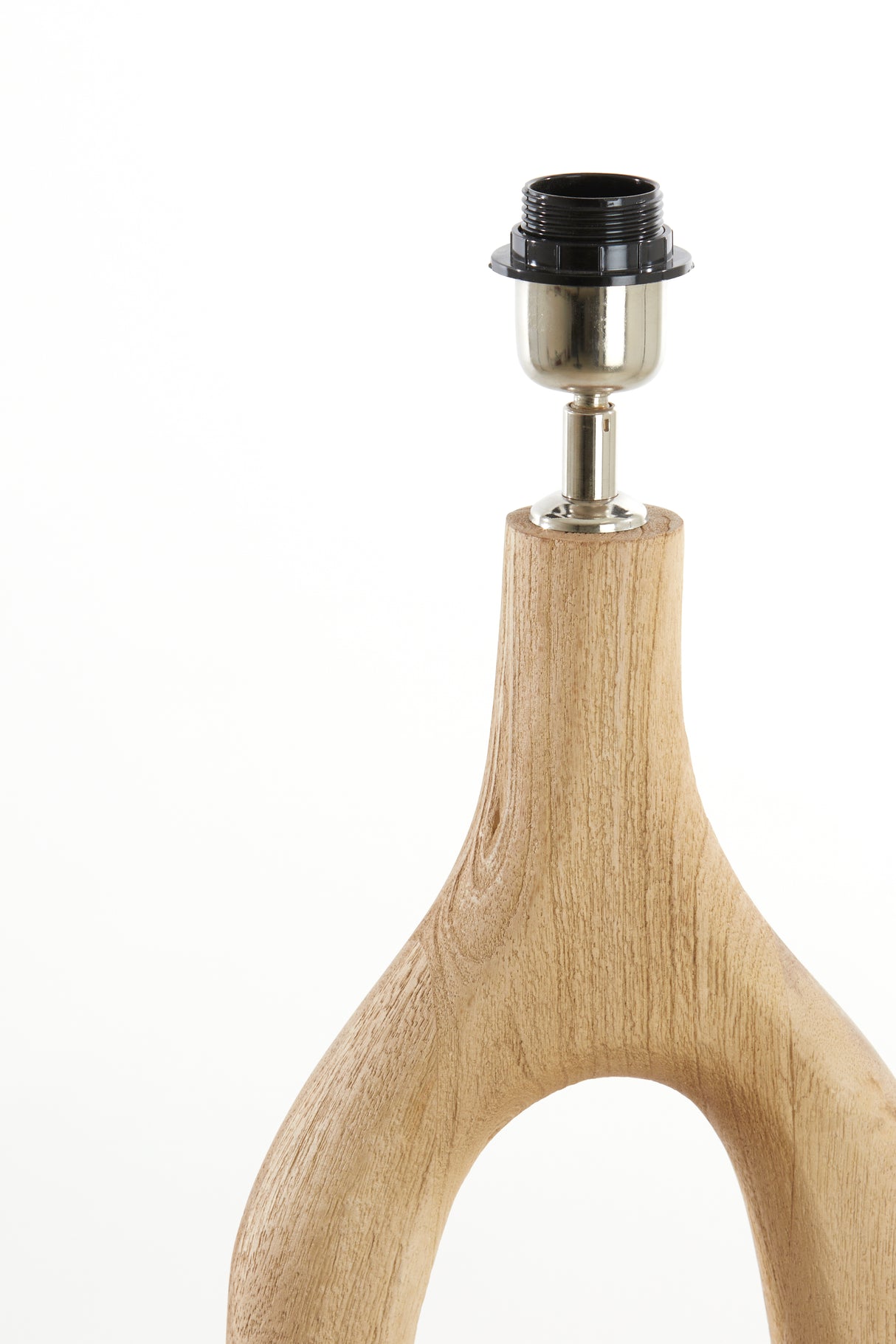 Elegant Natural Wood Floor Lamp - 30x135 cm