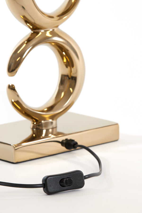 Elegant Light Gold Maan Lamp Base 23x13x65 cm