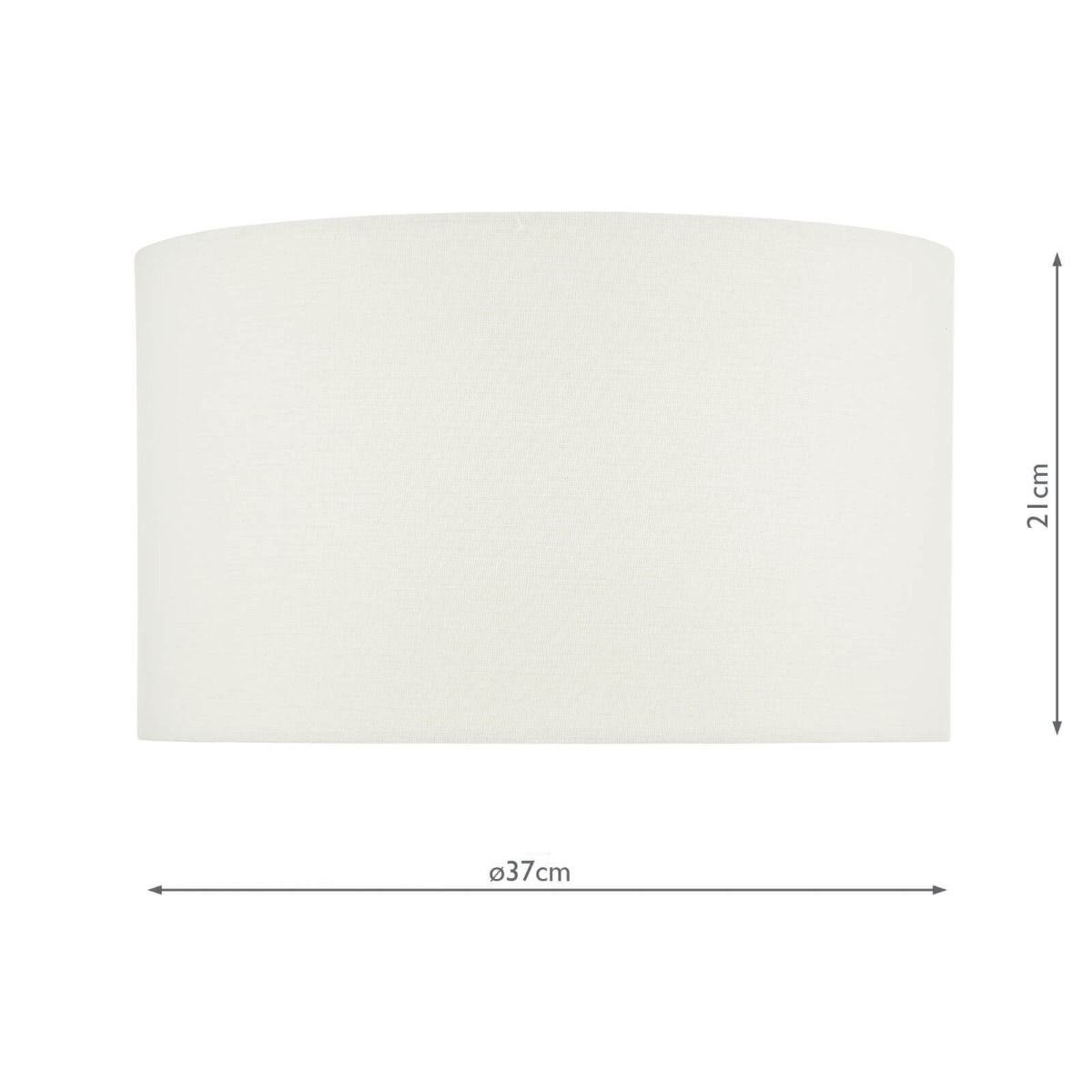 Esarosa White Linen Drum Shade 37cm