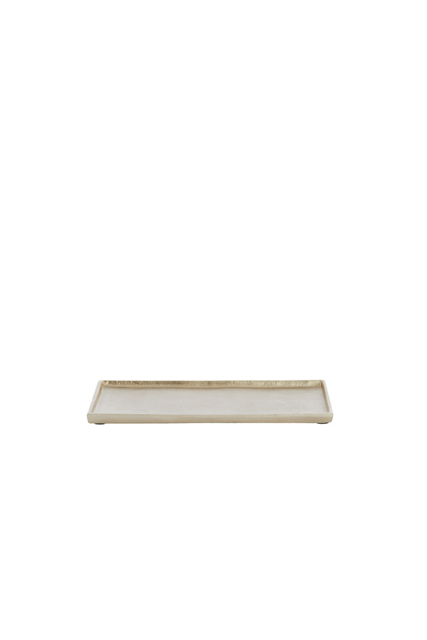 Gleaming Light Gold Rectangular Dish 30x17.5x1 cm