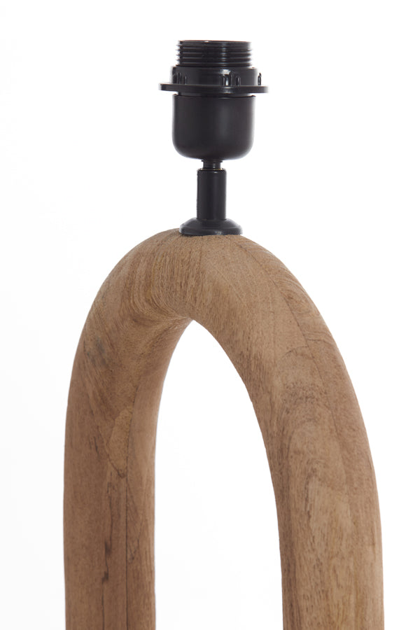 Rustic Elegance: Wooden Floor Lamp 35x20x119 cm