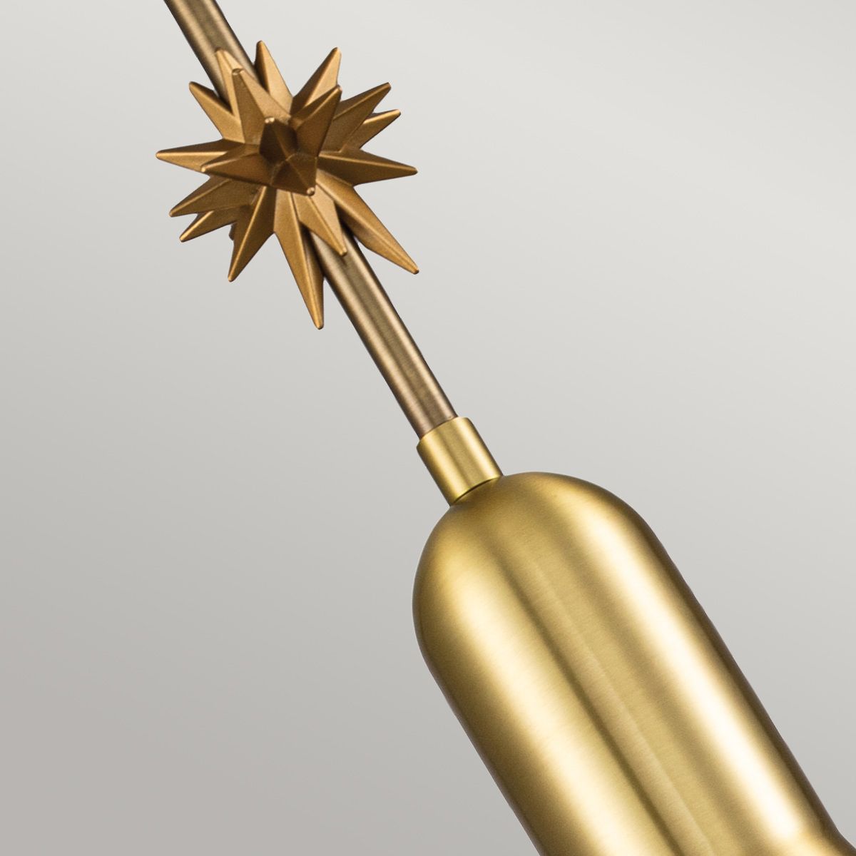 Etoile 1lt Small Pendant - Aged Brass and Gold Leaf Aged Brass and Gold Leaf