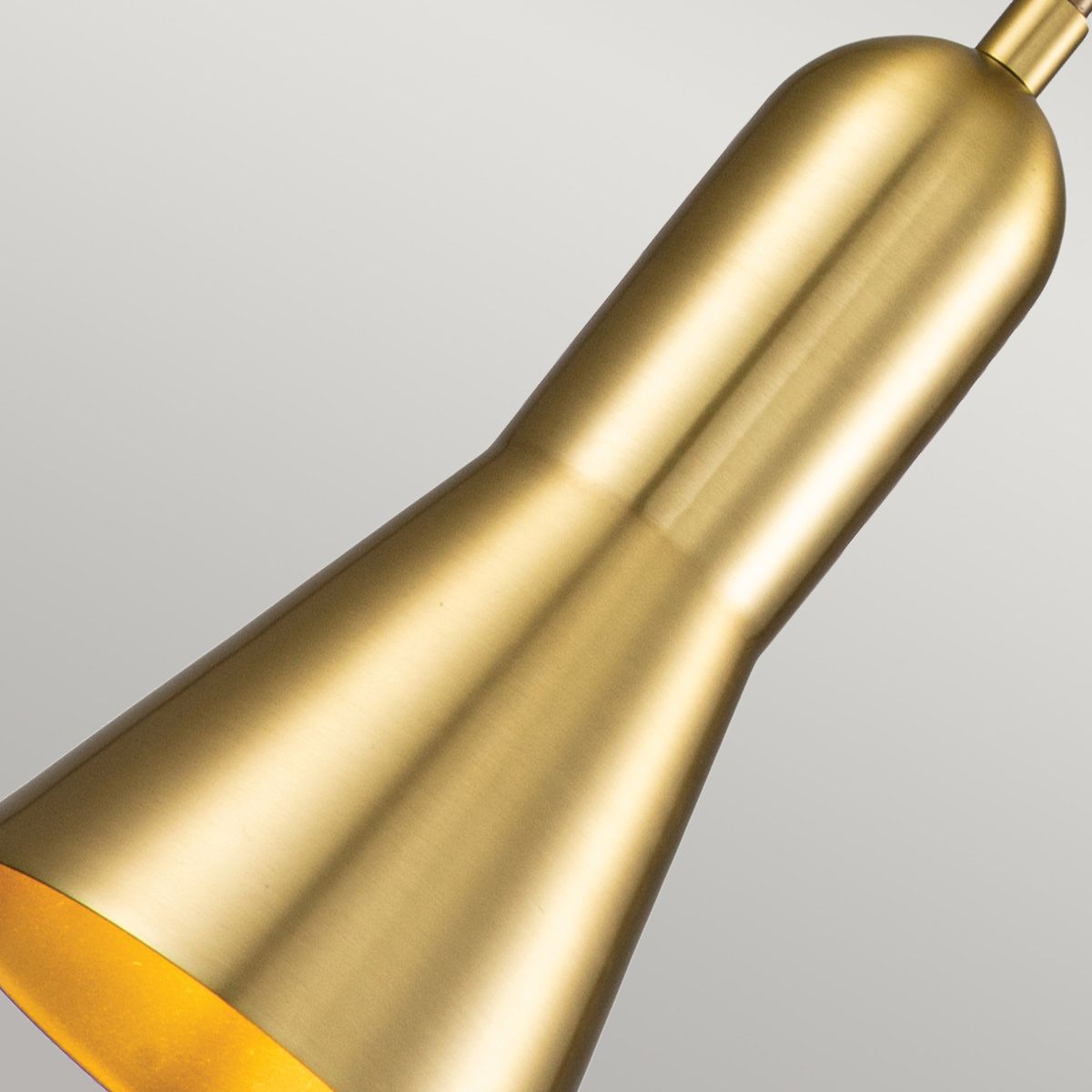 Etoile 1lt Small Pendant - Aged Brass and Gold Leaf Aged Brass and Gold Leaf