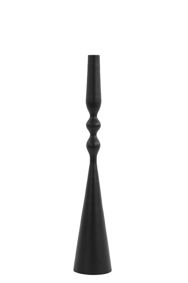 Tall Matte Black Candle Holder - Palona Design Ø9x50 cm