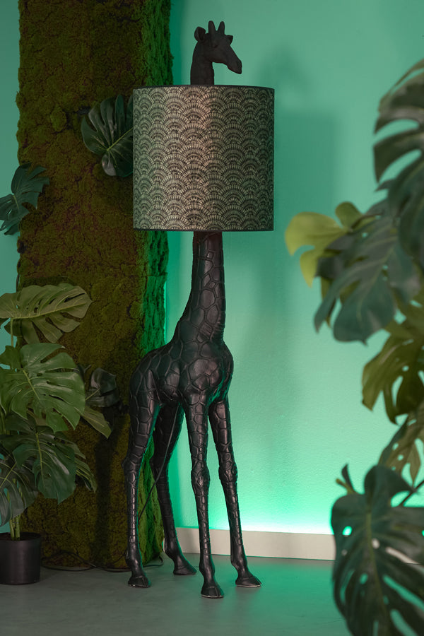 Chica Green Geometric Shade for Giraffe Lamp 45cm