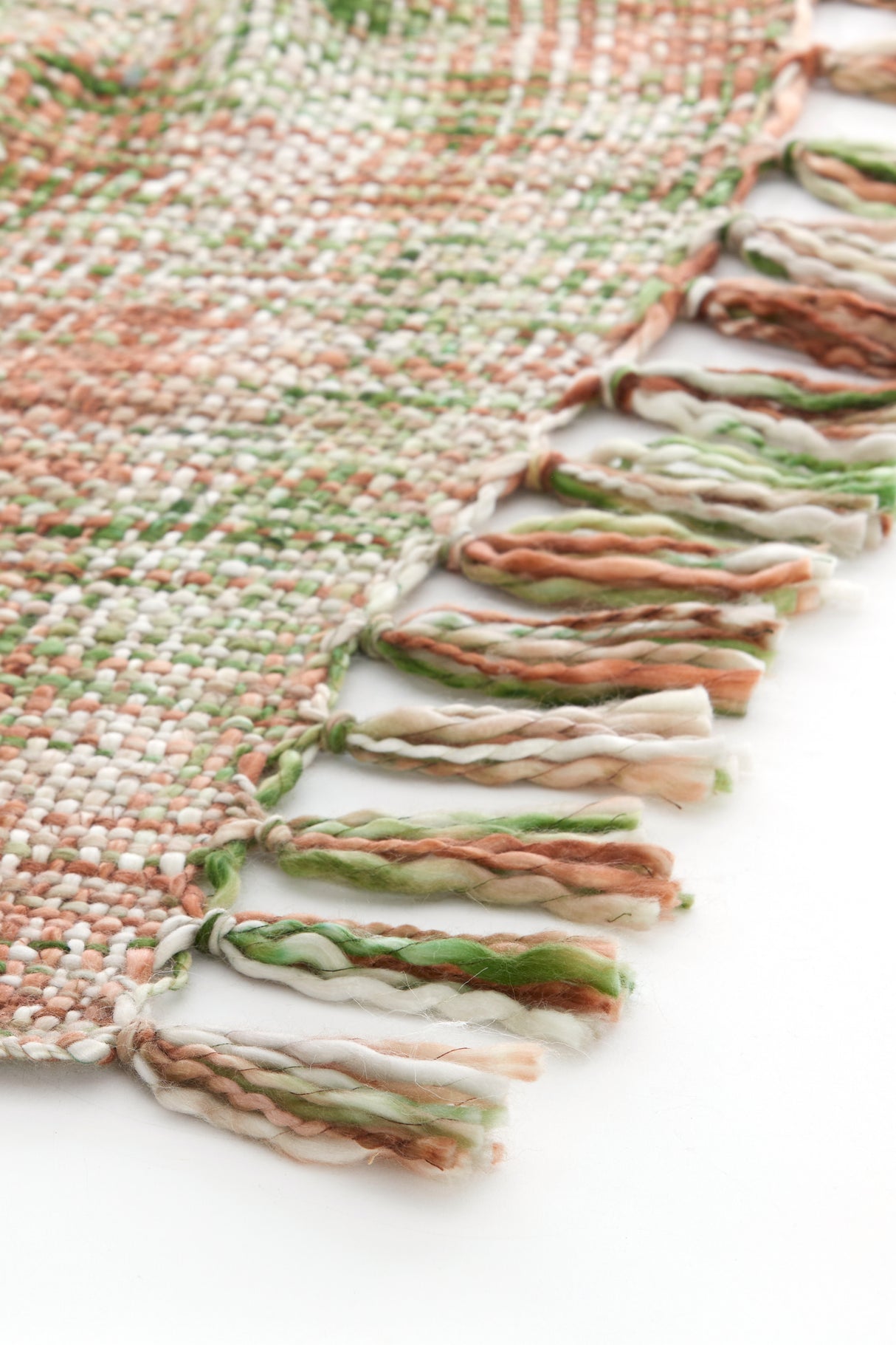 Fuenta Green & Coral Blanket 170x130 cm