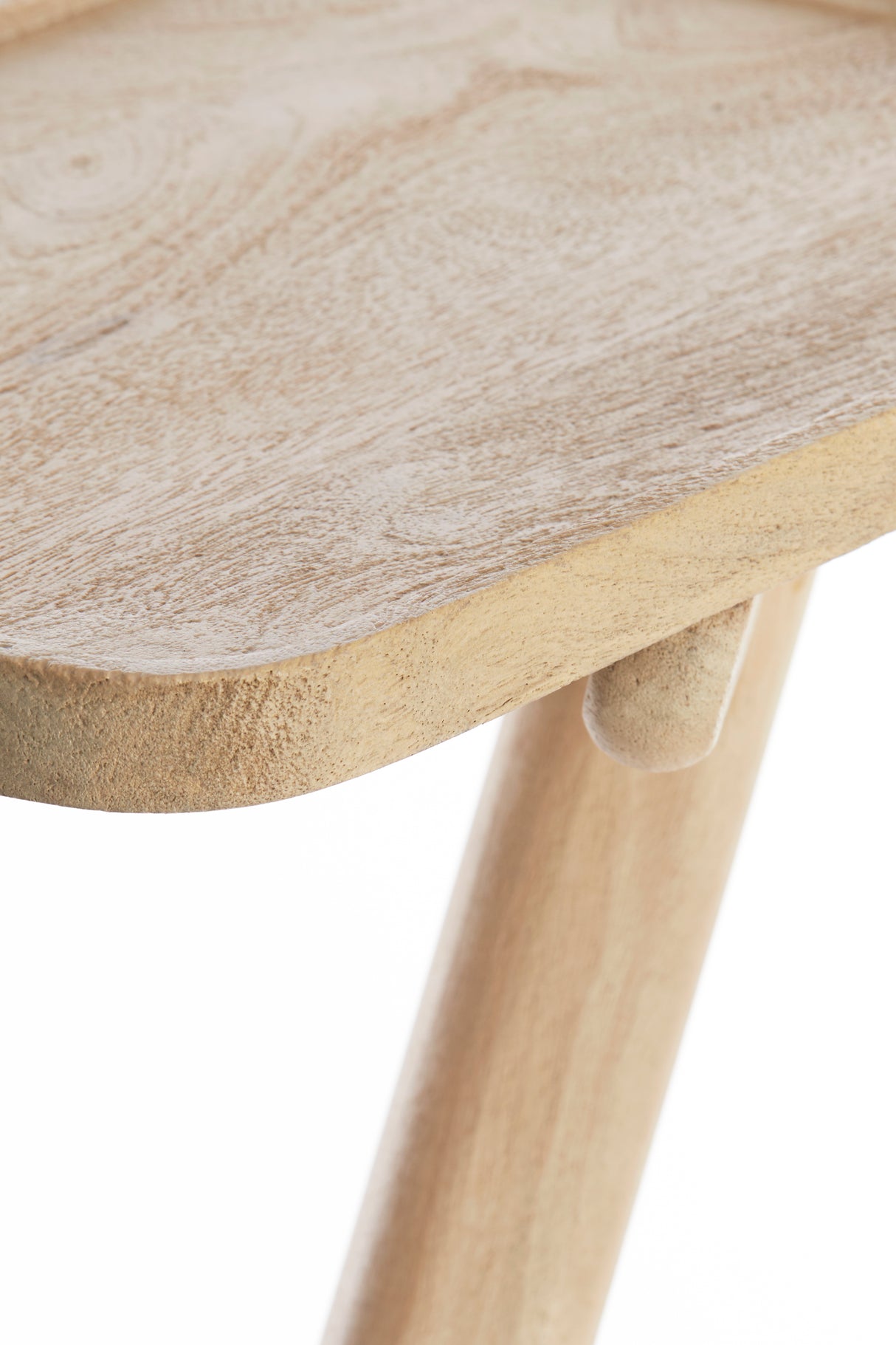 Rustic Mango Wood Side Table 45x42x63 cm - Natural Finish