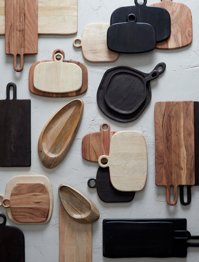 Dark Brown Aveiro Wood Cutting Board 28x23x1.5 cm