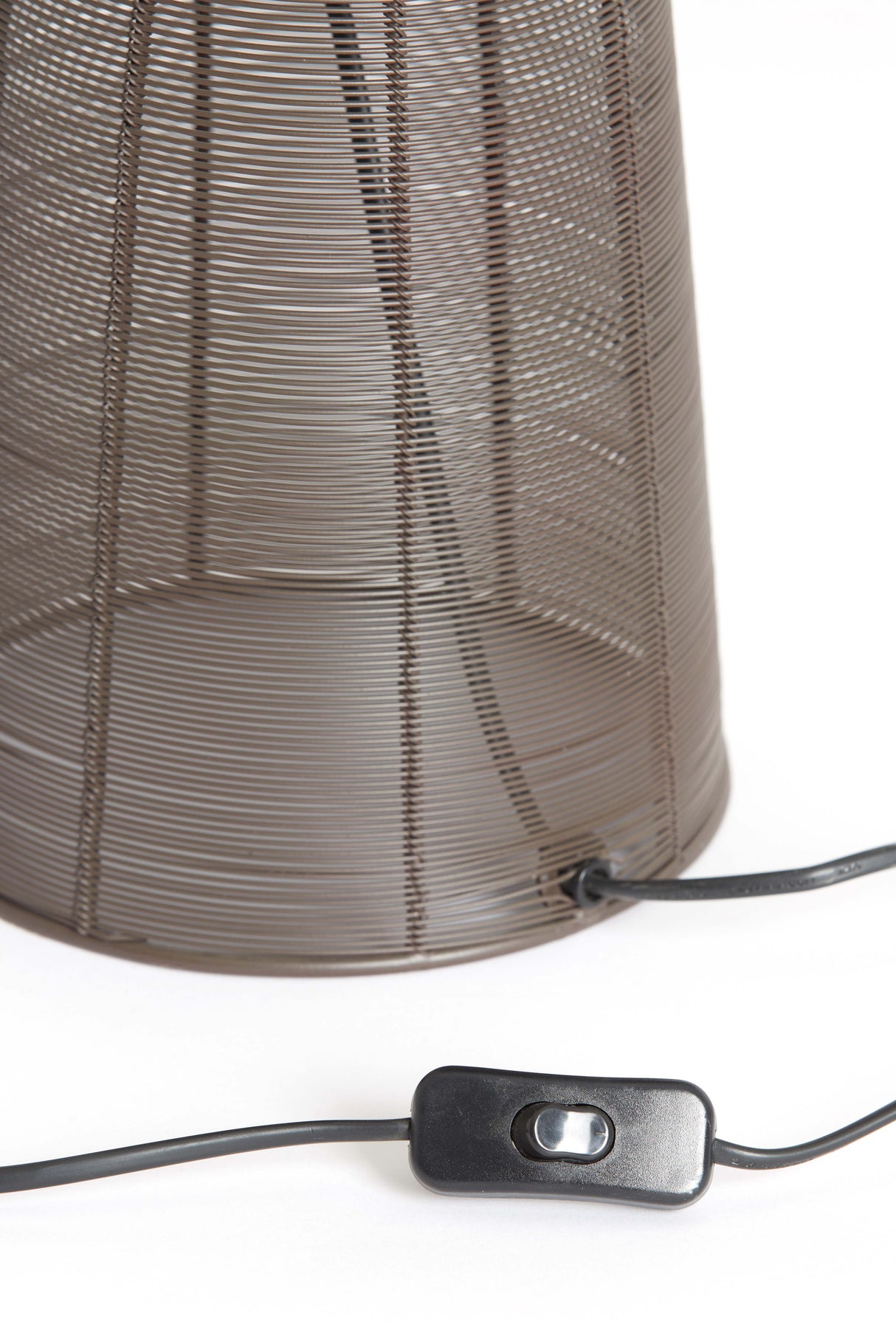 Elegant Dark Brown Table Lamp Ø24x54 cm - Aboso Collection