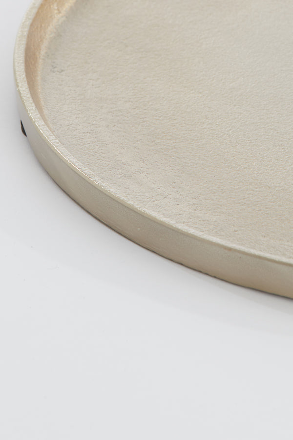 Golden Radiance: Maes Decorative Plate Ø60x1.5 cm