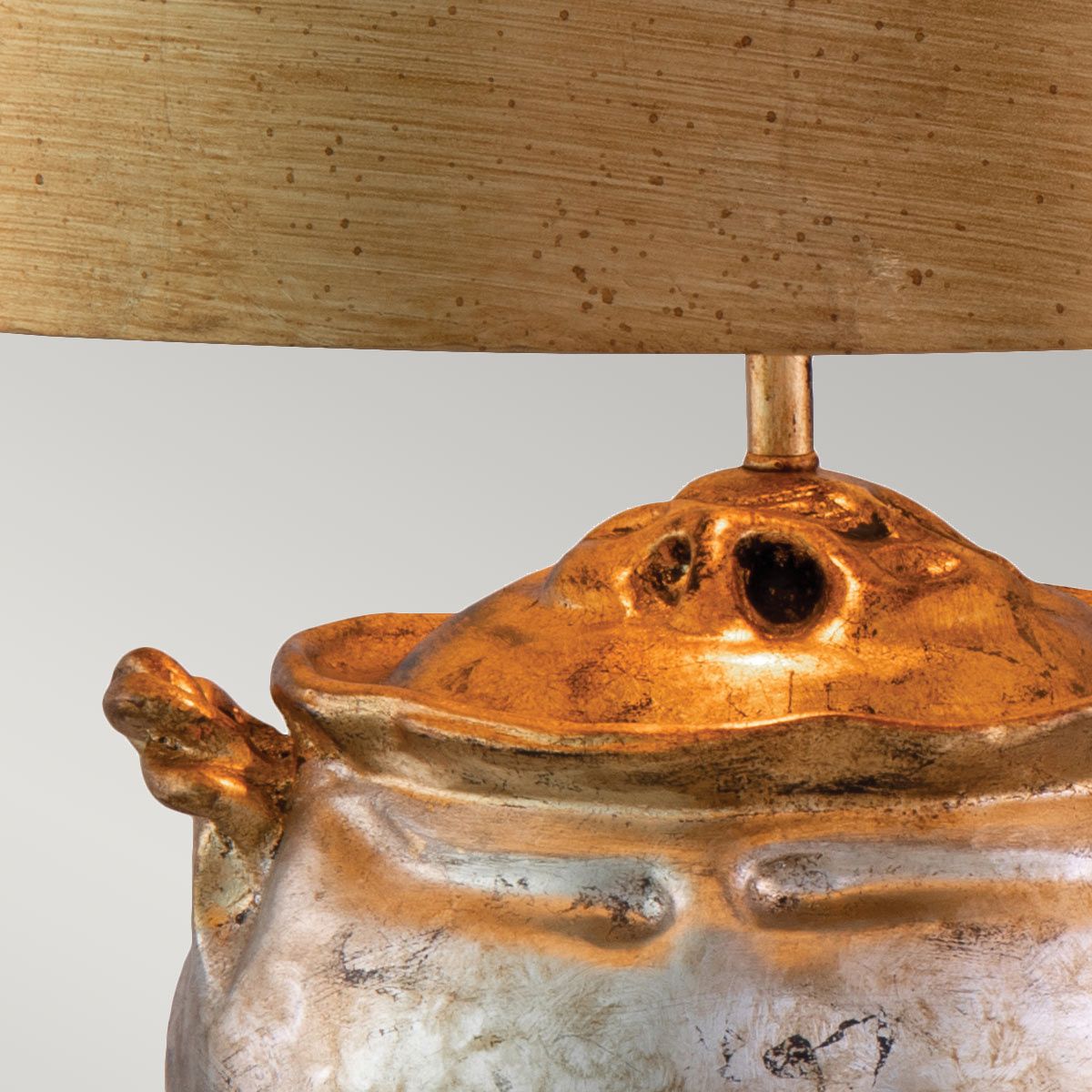 Jackson 1lt Table Lamp - Antiqued Silver with Gold Leaf Accents Antiqued Silver with Gold Leaf