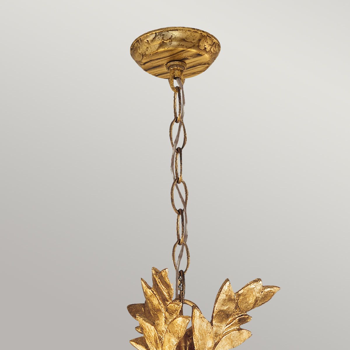 Sweet Olive 3-Light Chandelier in Elegant Gilded Gold Finish