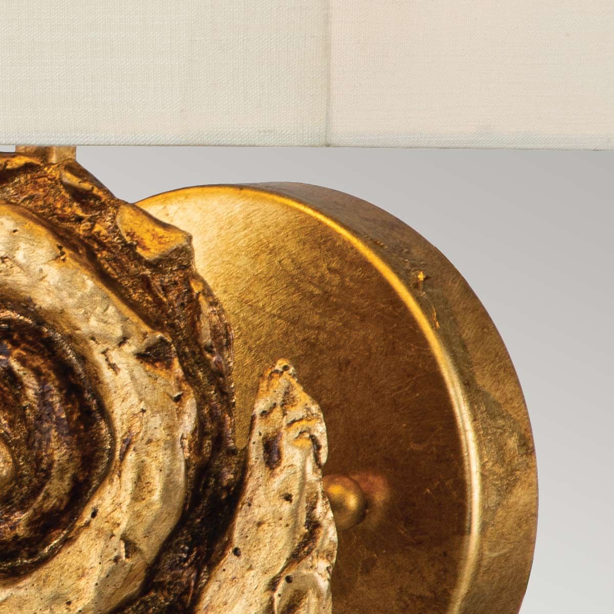 Swirl 1lt Large Wall Light - Gold Leaf Gold Leaf
