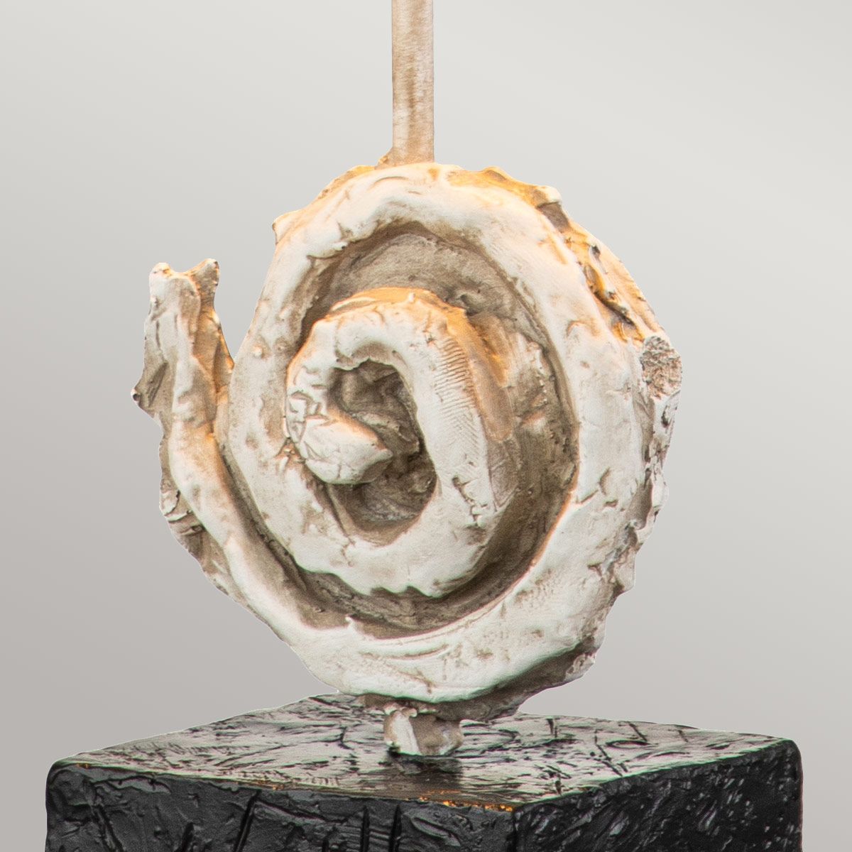 Swirl 1lt Table Lamp - Bone White Bone White and Black