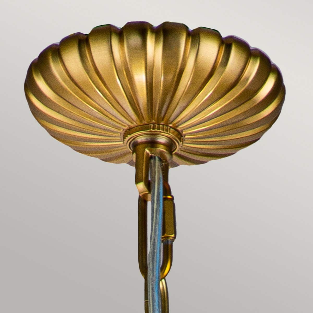 Adams 4-Light Victorian Inspired Pendant Chandelier - Burnished Brass
