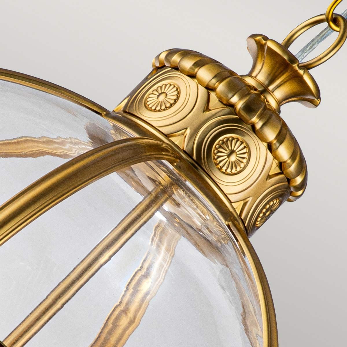 Adams 4-Light Victorian Inspired Pendant Chandelier - Burnished Brass