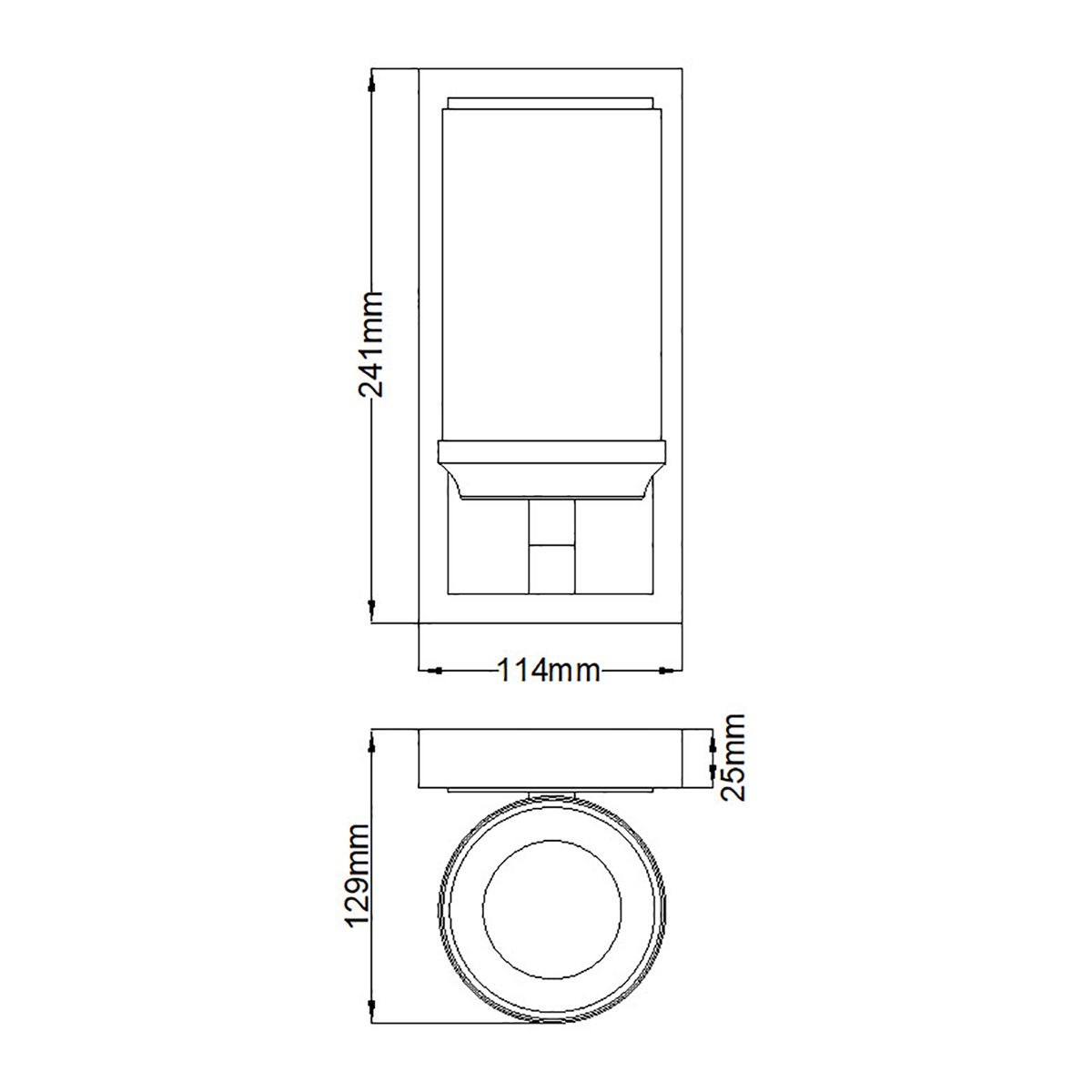 Amalia One-Light Polished Chrome Bathroom Wall Fixture