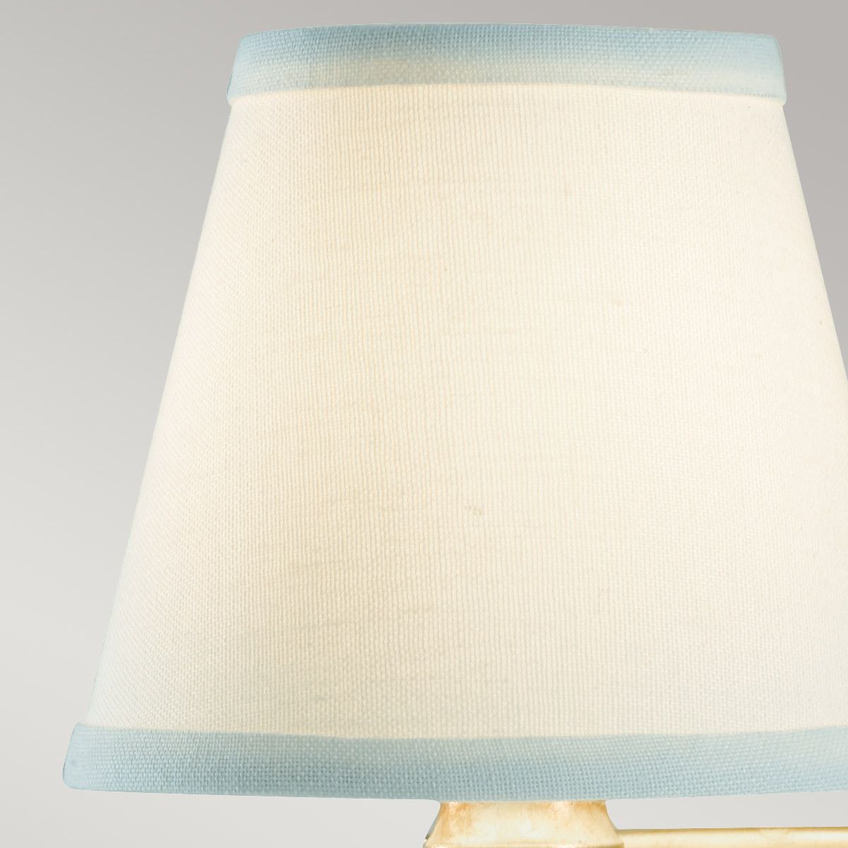 Oxidized Silver Leaf Wall Sconce with Linen Shade