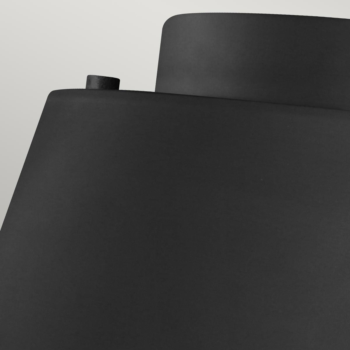 Midnight Black Asher 3-Light Elegant Flush Ceiling Fixture