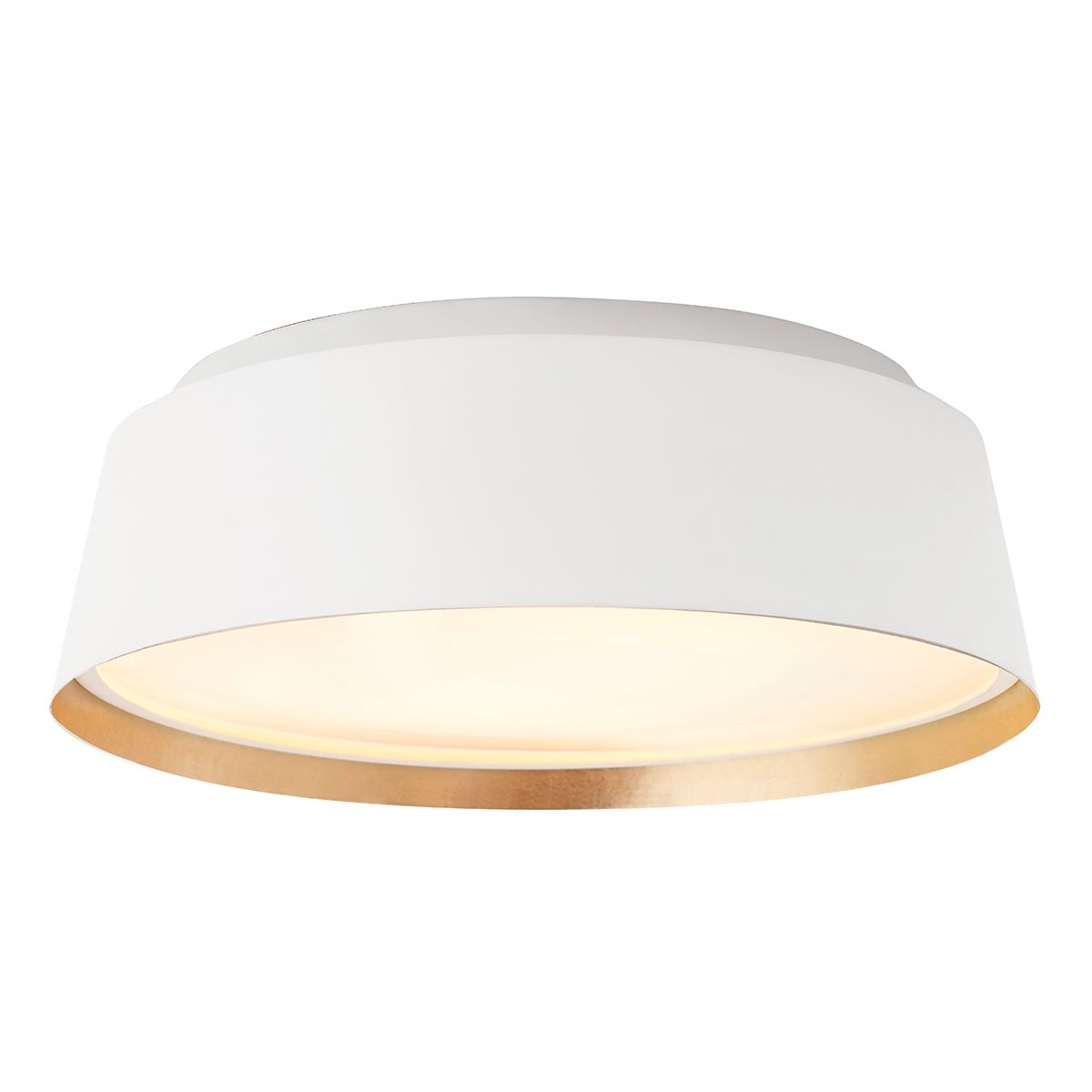 Asher Matte White 3-Light Elegant Flush Mount Fixture