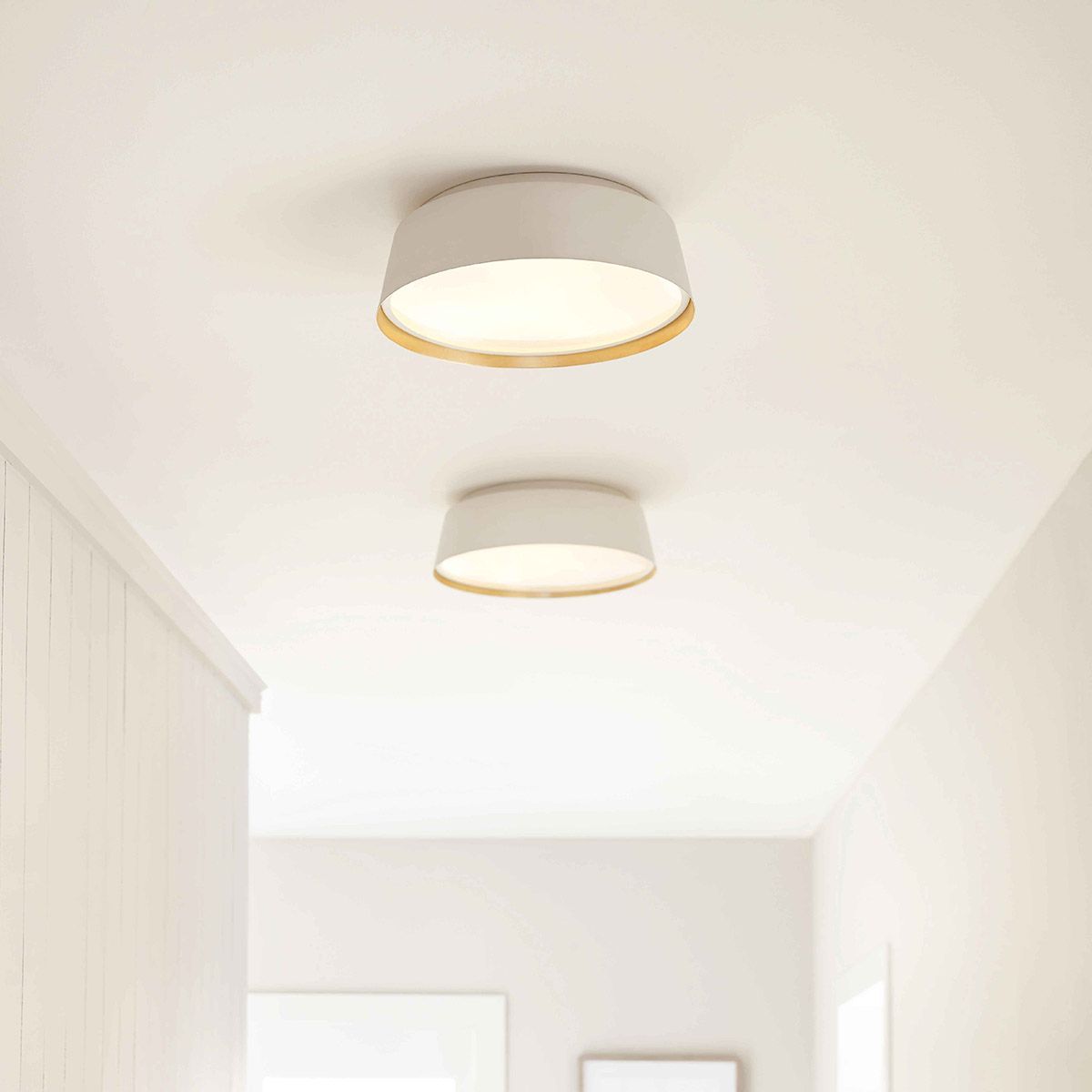 Asher Matte White 3-Light Elegant Flush Mount Fixture