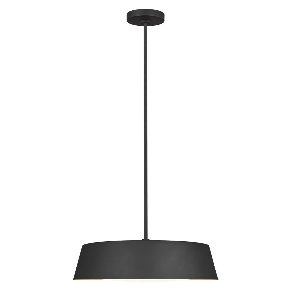 Midnight Black Asher 5-Light Pendant with Gold Leaf Interior