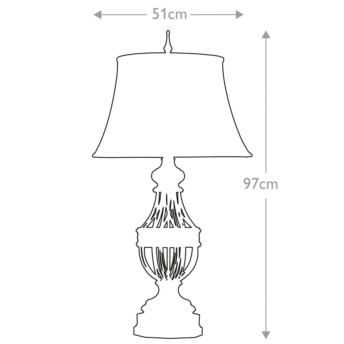 Rustic Antique Brown Table Lamp with Textured Linen Shade