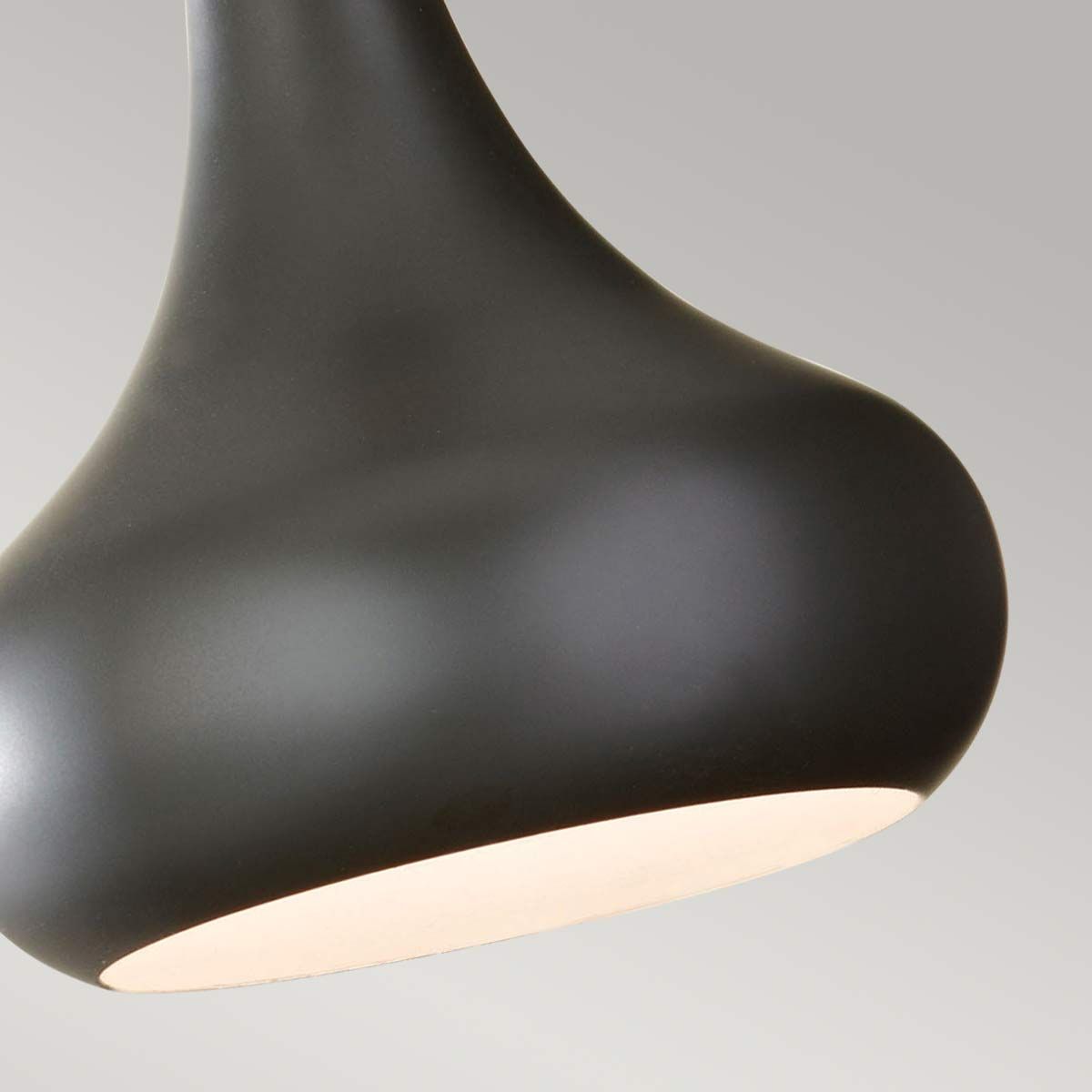 Contemporary Black and Copper Mini Pendant Light