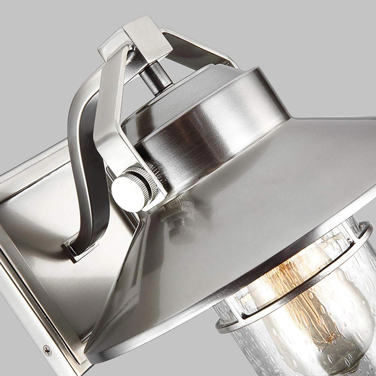 Boynton Medium Exterior Wall Lantern - Painted Brushed Steel