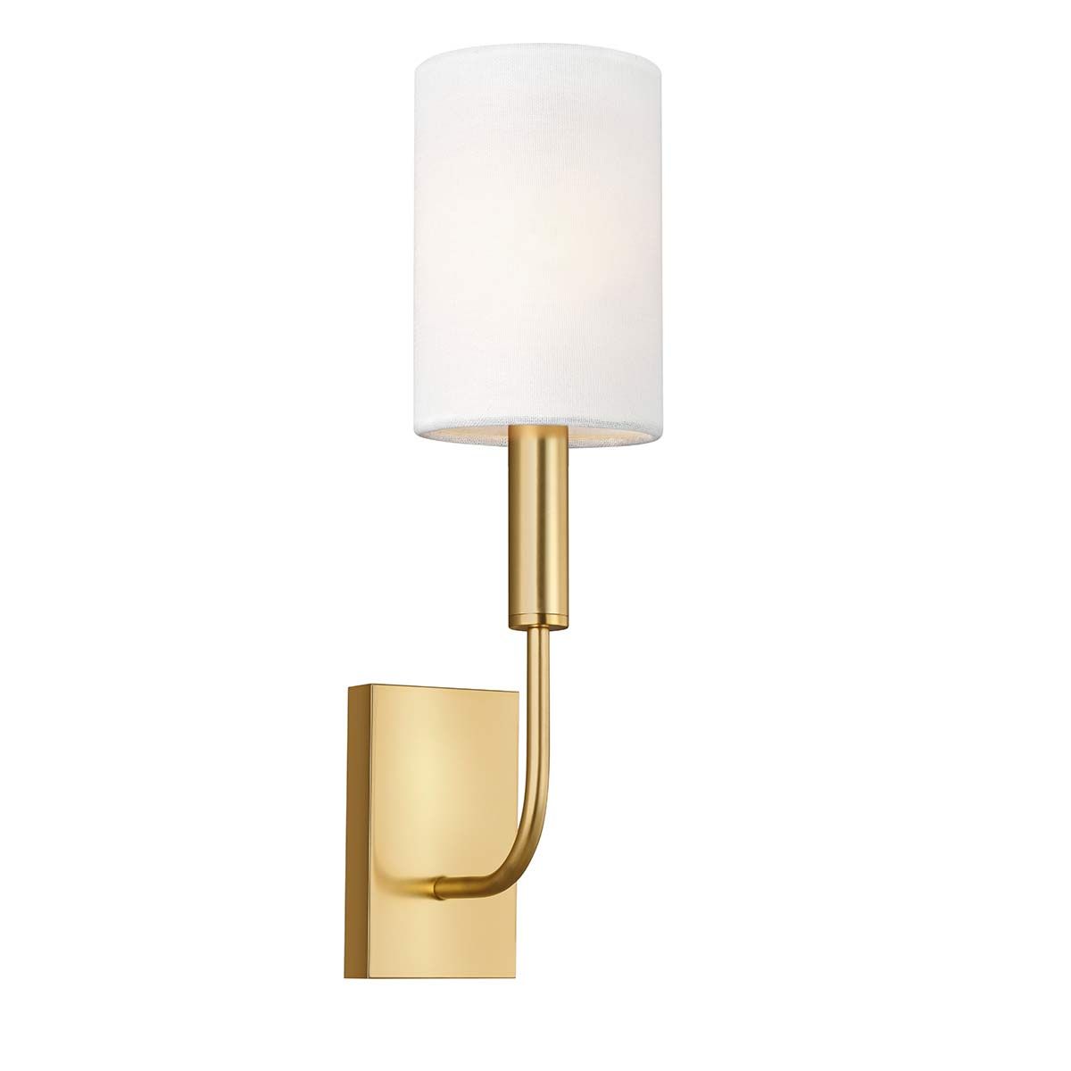 Brianna Contemporary Burnished Brass Wall Sconce