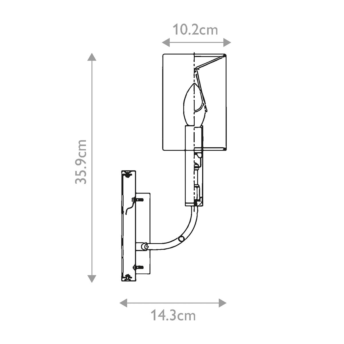 Brianna Contemporary Burnished Brass Wall Sconce
