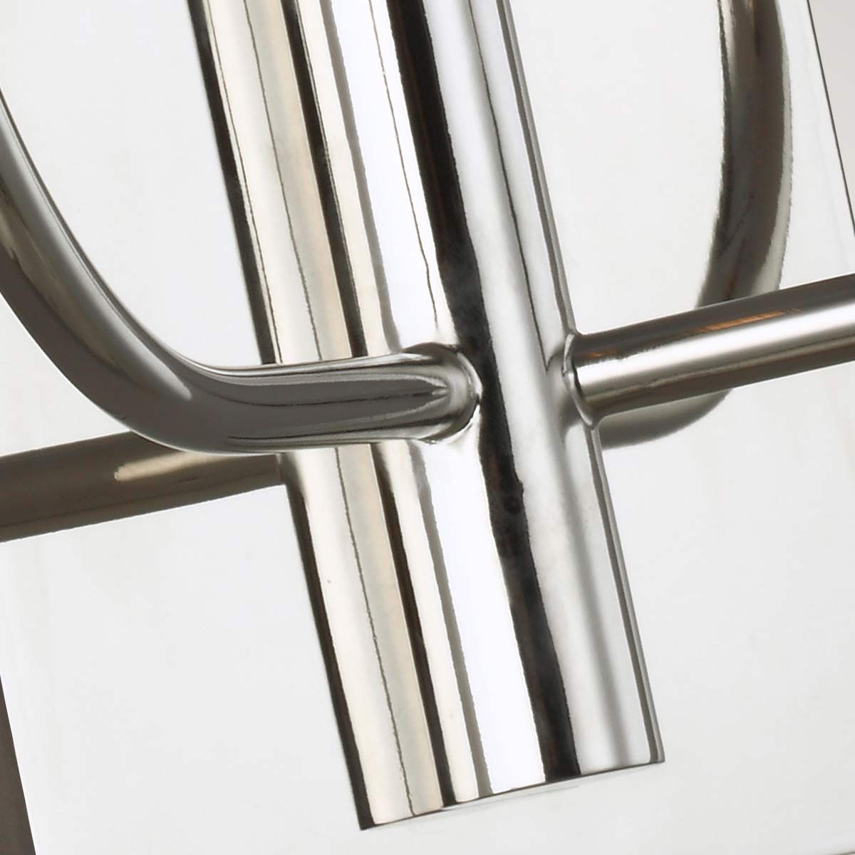 Brianna Dual Light Wall Sconce - Contemporary Polished Nickel Finish