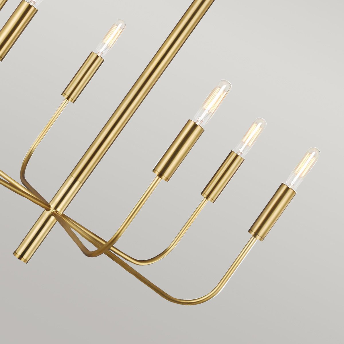 Brianna 6 lt Chandelier Burnished Brass