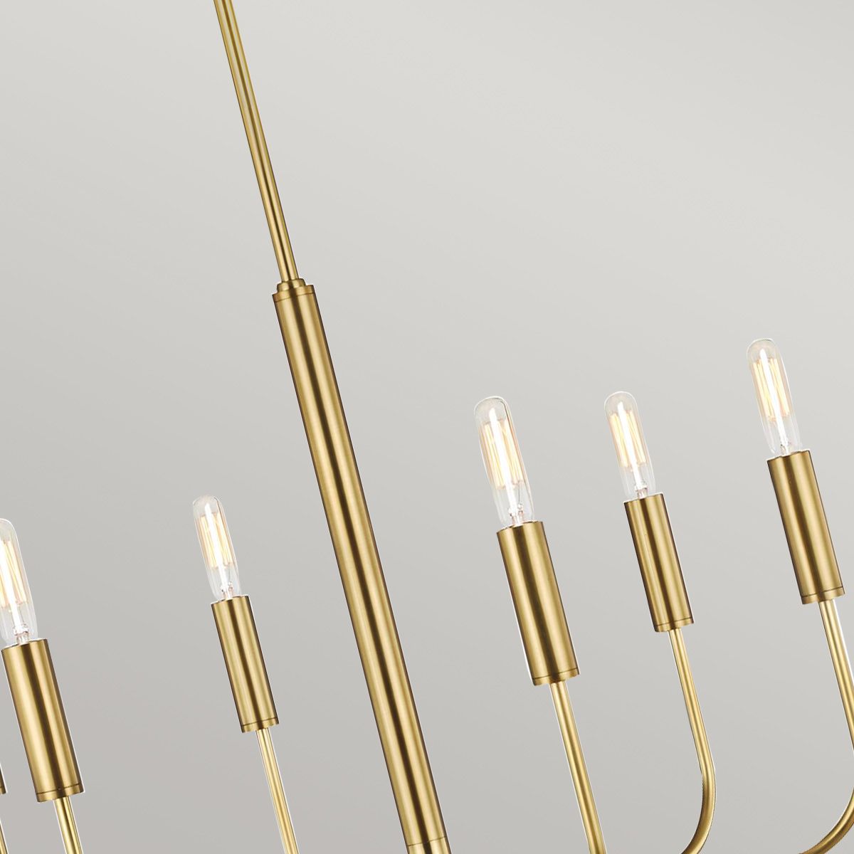 Brianna 6 lt Chandelier Burnished Brass