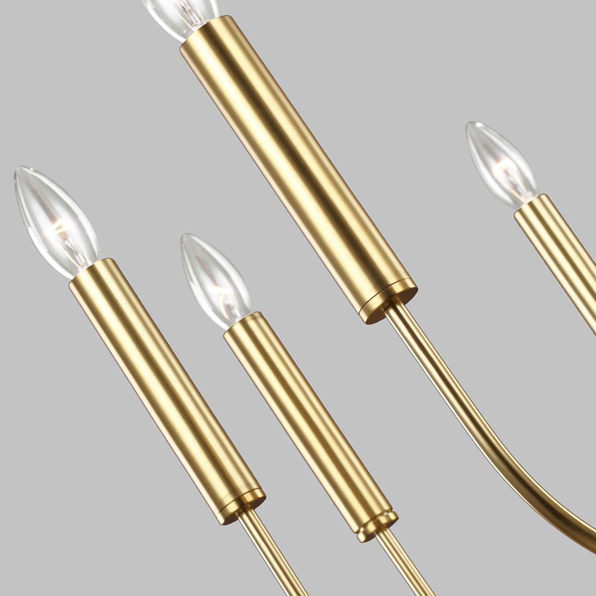 Brianna Modern Elegance 9-Light Chandelier in Burnished Brass