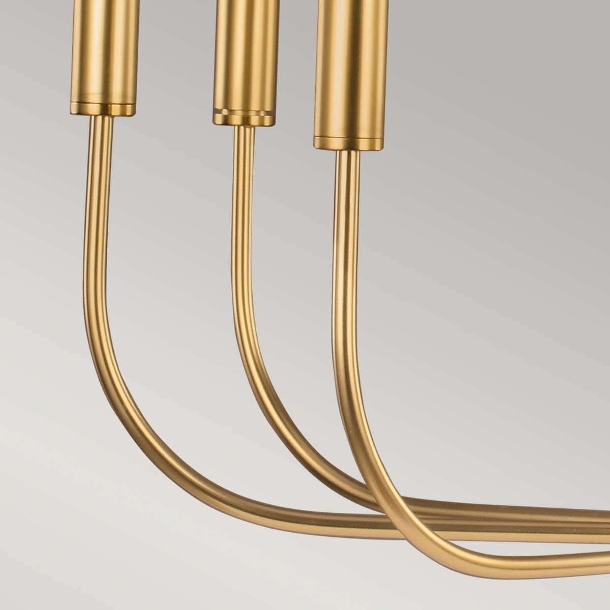 Brianna Modern Elegance 9-Light Chandelier in Burnished Brass