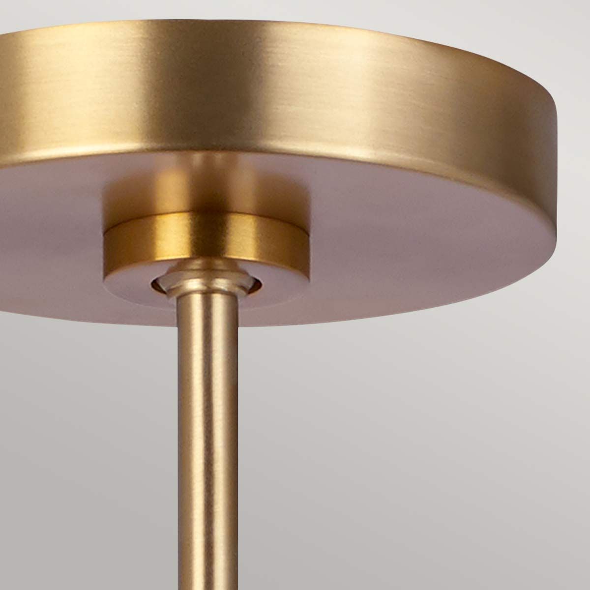 Brisbin Mid-Century Inspired Tiered Pendant in Burnished Brass