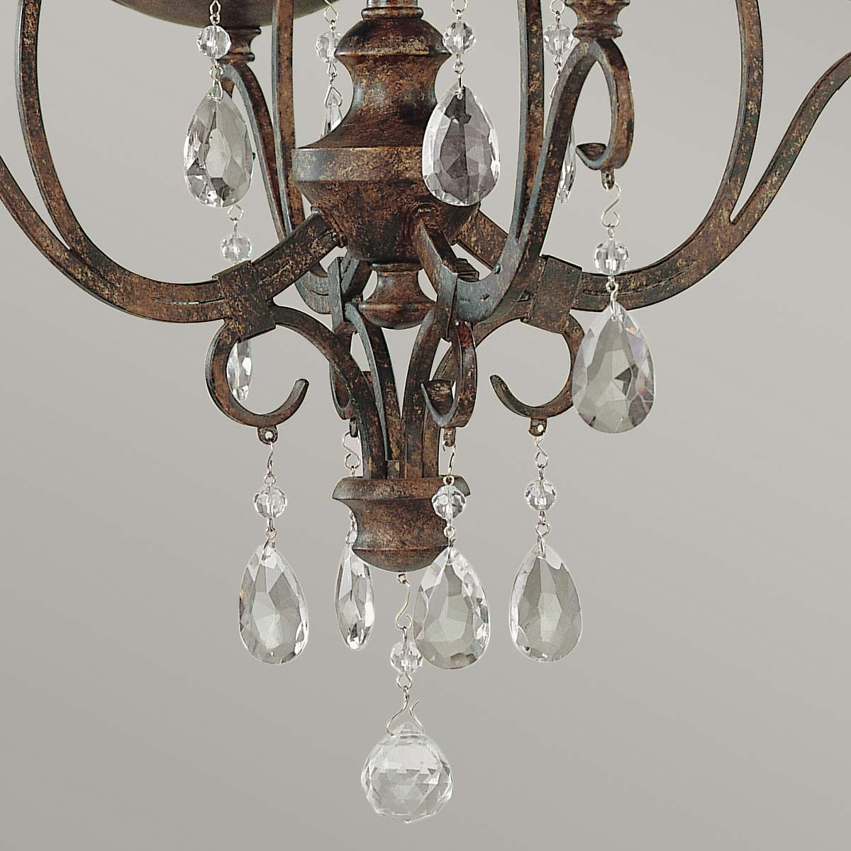 Majestic Chateau Mocha Bronze 4-Light Interior Chandelier