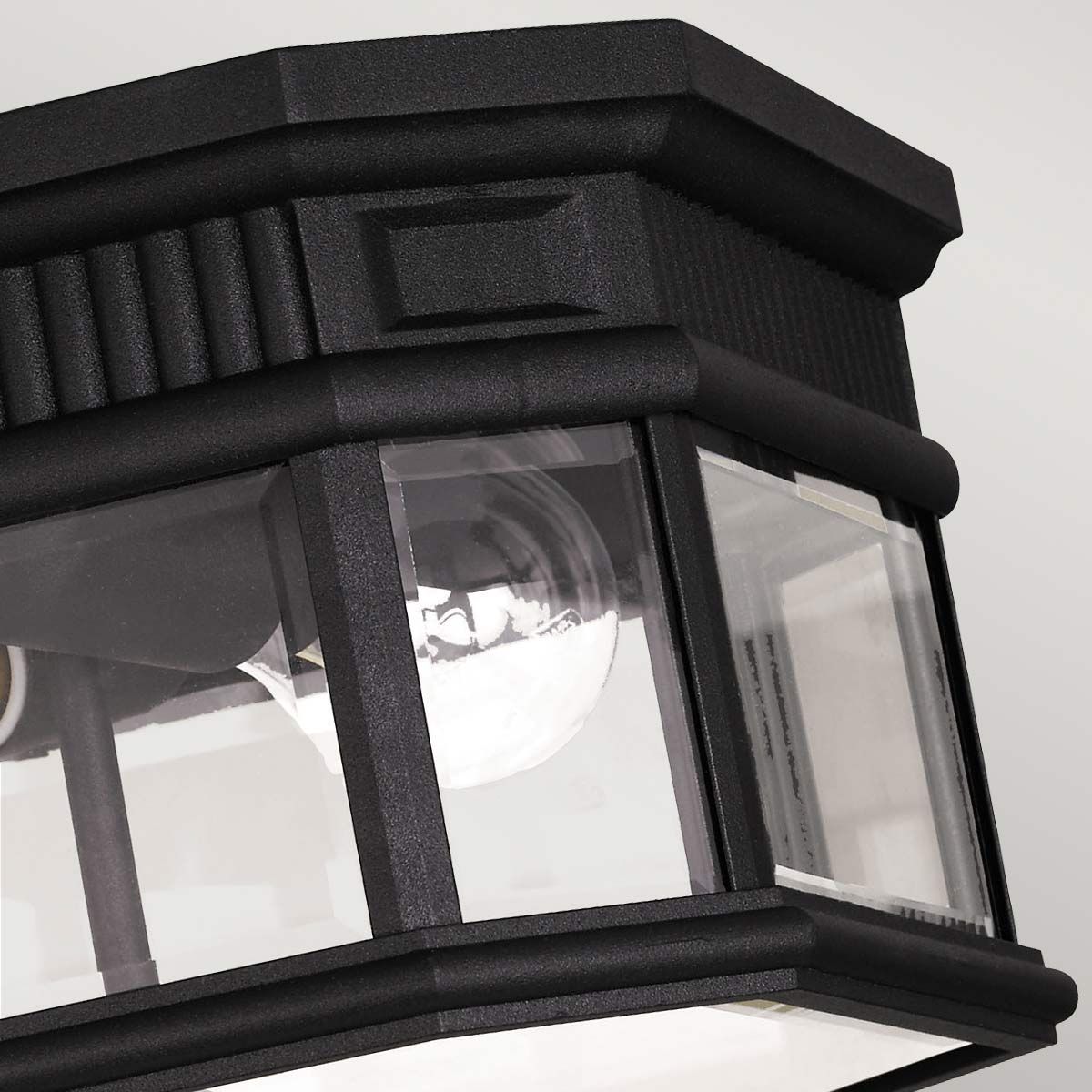 Cotswold Lane Black Hexagon Ceiling Lantern